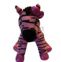 Aurora Girlz Nation Hot Pink Zebra Plush, Shimmer Black/Pink Striped 12” Tall - $15.92
