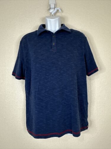 Primary image for Nat Nast Originals Polo Shirt Men Size L Blue Knit Short Sleeve Sz Tag Missing