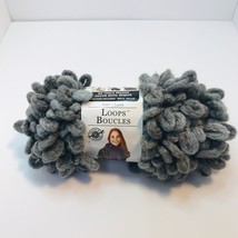 Loops Boucles Loops &amp; Threads Yarn 16.4 yds Color Earl Grey One Package - £7.43 GBP