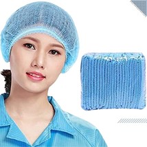 Blue Disposable Stretchable Bouffant caps for Surgical,Cooking 100 &amp; Hom... - £17.91 GBP