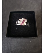 Ruby And Topaz Platinum Over Sterling Ring - $299.97