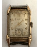 Vintage Bulova 10K Gold Filled Rectangular Manual Wind Men&#39;s Watch - $88.12 CAD