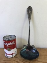 Vintage Antique R Wallace Silverplate Serving Spoon Ladle Engraved S Mon... - $39.99