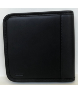 NEW Coach Black leather 12 cd dvd zip storage case - $79.38 CAD