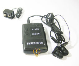 F908 Wireless transmitter receiver Covert Audio Listening Device Ear bug - £25.51 GBP