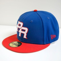 New Era 59Fifty Puerto Rico Men&#39;s Fitted Cap Blue World Baseball Classic - $89.96