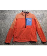 Cotopaxi Mens Size L Abrazo Half Zip Fleece Jacket Orange Pullover - $29.99