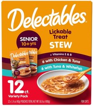 Hartz Delectables Stew Lickable Treat for Senior Cats Variety Pack 36 count (3 x - £86.27 GBP