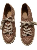 G by Guess Pink GGBACKER2 Blush Lace Up Quilted Sneakers Shoes Size 8M - £23.29 GBP
