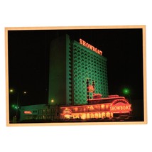 Las Vegas Casino Showboat Vintage Postcard Night Lights Gambling Vacation - £7.51 GBP