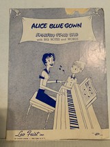 Alice Blue Gown Simplified Piano Solo with Big Notes and Words (1946) - £2.35 GBP