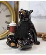 Western Rustic Black Bear Sitting With Red Cooler Tumbler Figurine Summe... - $385.04 MXN