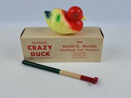 Vintage 1950s Rocking Crazy Duck in Box With Magic Wand Magnetic Toy Bath Water - £19.10 GBP