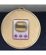 Borden Dairy Milk Service Award 12K GF Gold and Pink Diamond Pin w/ Box ... - $89.79