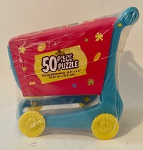 Shopkins BLUE Shopping Cart 50 Pc Puzzle W/Character!  NEW  Party Favor / Prize - £5.73 GBP