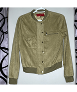 Akira Chicago olive green faux suede bomber jacket - $26.88 CAD