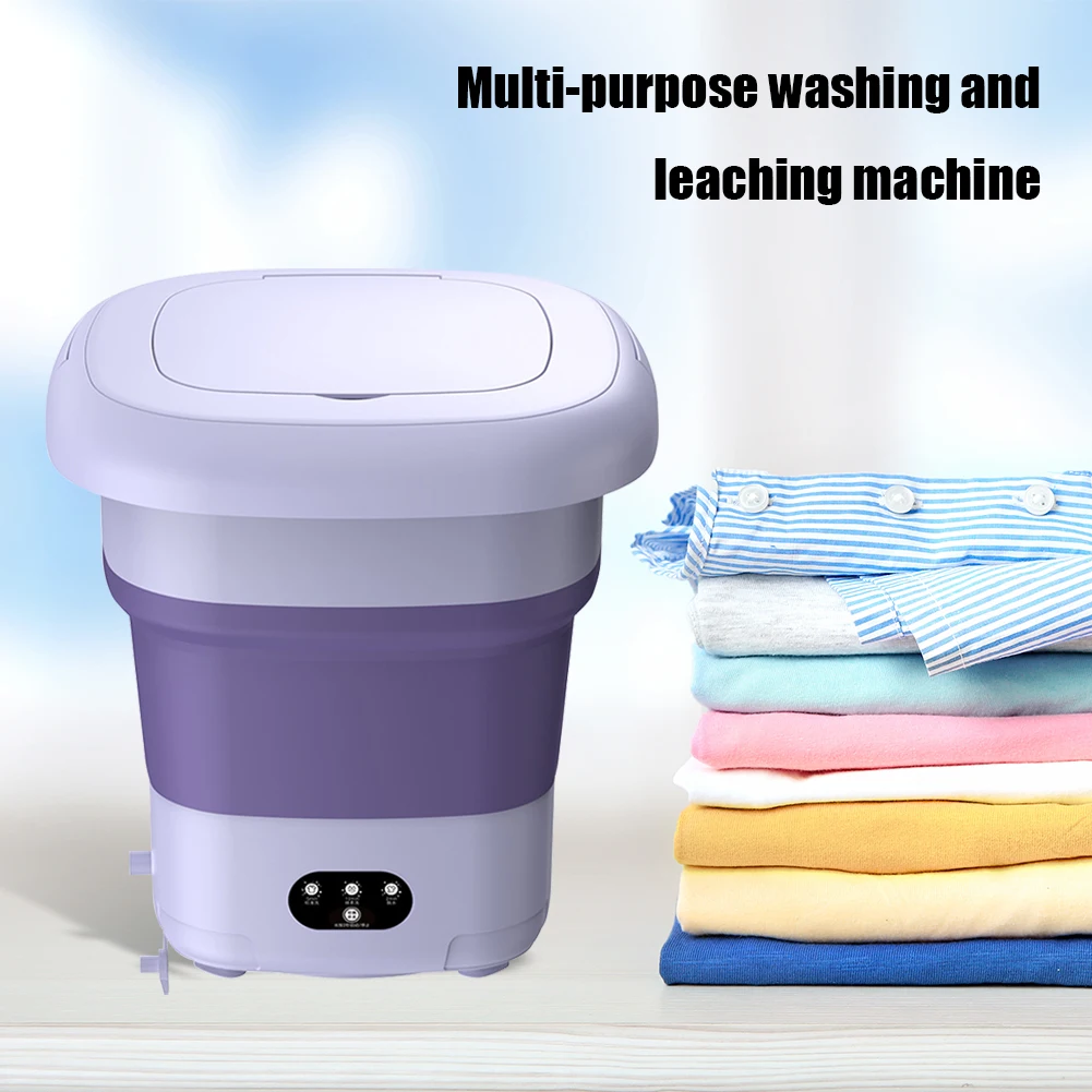 9L Portable Washing Machine 3 Gear Folding Washing Machine Multifunction - $62.85