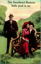 Vtg Postcard Comic Romance 1913 - This Sweetheart Business Looks Good To me - £2.80 GBP