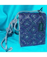 Bijoux Terner Bugle Beaded Gunmetal Box Crossbody Clutch Purse Evening P... - $36.99