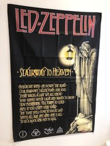 LED ZEPPELIN Stairway To Heaven Lyrics Poster Flag Banner Fabric Wall Tapestry - £22.57 GBP