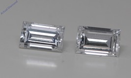 A Pair of Baguette Natural Mined Loose Diamonds (0.87 Ct D VVS2) GIA  - £2,433.52 GBP