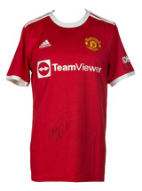 Cristiano Ronaldo Unterzeichnet Rot Adidas Manchester United Fußball Trikot Bas - £699.51 GBP