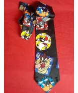 1995 Looney Tunes Mania VTG Tie Necktie Bugs Bunny Daffy Duck Taz Sylves... - £12.44 GBP