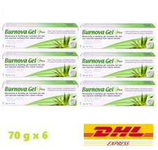 6 x Burnova Gel Plus Aloe Vera, Centella, Cucumber Extract Moisturizing 70g - £29.43 GBP
