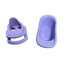 Simba Doll Accessories Tub and Bootster Seat in Purple - £5.22 GBP