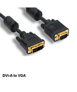 Kentek 10&#39; DVI-A 12+5 to VGA HD15 Cable Male/Male 28 AWG TV PC Porjector... - $34.99