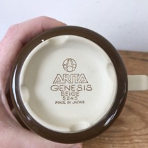 Vintage Set Pair 2 Arita Genesis Japan Beige 5245 Brown Coffee Mugs Tea ... - £31.46 GBP