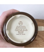 Vintage Set Pair 2 Arita Genesis Japan Beige 5245 Brown Coffee Mugs Tea ... - £31.41 GBP