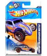 Hot Wheels - Custom Volkswagen Beetle: HW Racing '12 #6/10 - #176/247 *Blue*