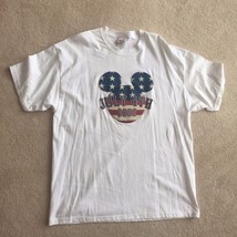 Disney July 4th 2002 Mickey Mouse Flag T-Shirt XL - $15.83