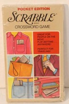 Scrabble Brand Vintage 1978 Pocket Edition Crossword Game No 27 seal Col... - $19.77