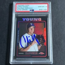 2006 Topps Chrome #UH57 Chris Young Signed Card PSA Slabbed Auto 10 Rangers - £39.86 GBP
