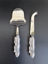 Vintage Arthur Court Aluminum Bunny Rabbit Cheese Knife Plane Slicer Set #2 - £18.67 GBP