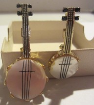 Vintage  Mother Of Pearl Banjos Brooch /pins - £17.20 GBP