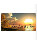ONE DAY AT A TIME SUNSET LICENSE PLATE - £24.04 GBP