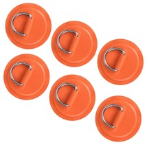 6 Pack 3.15" / 8Cm Stainless Steel D-Ring Patch For Inflatable Boat Kayak Dinghy - £19.02 GBP