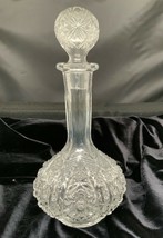 Vintage Imperial Glass Crystal Decanter with Stopper  Excellent Condition - £58.73 GBP