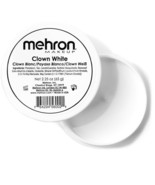 Mehron Makeup Clown White Professional Face Paint Cream Makeup White Fac... - $26.52