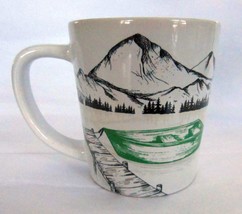2018 Tim Hortons 14 Oz Dockside Green Canoe Mountains Ceramic Coffee Tea... - $15.99
