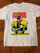 1989 Judge Dredd Looking For Trouble T Shirt - £14.22 GBP+