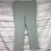 Van Heusen Pull On Ankle Pant Women 4 Stretch Extensible Gray Mid Rise 28 x 25.5 - £10.07 GBP
