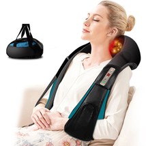 3d Kneading Shiatsu Cervical Back Neck Massager Shawl Electric Roller Heat Devic - £48.57 GBP+