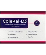 COLEKAL-D3 Vitamin D3 20000IU Capsules x 30 - $6.79