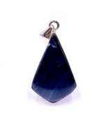 92.5 SILVER PENDANT - Pietersite Cabochon Pendant - Diamond Pendant - 35... - $60.00