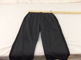 Children Youth Girl&#39;s Adidas Yoga Black Black Stripe Workout Pants 30721 - $12.64