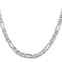 REAL Sterling Silver 5.5mm Figaro Anchor 20in Chain - $226.36